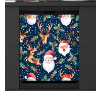Mexpekil Dishwasher Magnetic Cover, Winter Wonderland Portrait Magnetic Dishwasher Sticker Cover Magnetic Cover for Dishwasher Kitchen Art Decor
