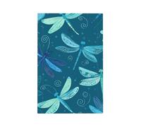 Mexpekil Dragonflies Blue Flying Light Switch Cover 1 Gang Single Blank Outlet Cover Decorative Wall Plate for Home Office