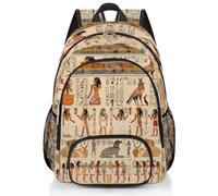 Mexpekil Egyptian Hieroglyphs Egypt Themed Kids School Backpack for Boys Girls Children Backpacks Laptop Book Bag Casual Daypack Rucksack for Women Men