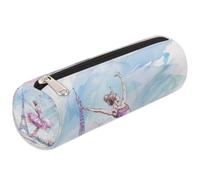 Mexpekil Eiffel Tower Ballerina Pencil Case for Girls Boys Stationery Pouch Organiser Small School Supply Bag for Students Office