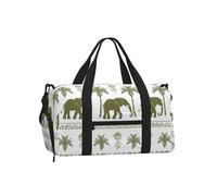 Mexpekil Elephant Tree Boho Gym Bag with Shoe Compartment Waterproof Duffel Bag Large Overnight Weekend Bags Travel Holdall for Women Men Teens