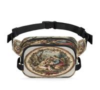 Mexpekil Fanny Pack, Divine Birth Tableau Two Way Zipper Belt Bag Water Repellent Waist Packs Crossbody Bags with Adjustable Strap