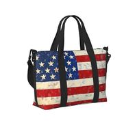 Mexpekil Flag of United States Travel Duffel Bag Waterproof Sports Gym Bag Large Weekend Overnight Bags for Women Men Foldable Carry On Luggage Tote Bags for Flight