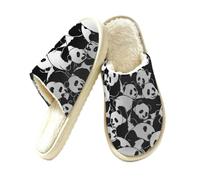 Mexpekil Fluffy Slippers for Women Men | Anti-skid House Slippers Slip on Winter Warm Slippers Memory Foam Plush House Shoes Indoor Outdoor Gifts