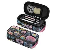 Mexpekil Forest Moonlight Pencil Case for Girls Boys with Compartments Large Pen Organizer Bag Zipper Multi-Use Pouch for School Supplies, Makeup Cosmetics, Kids, Adults