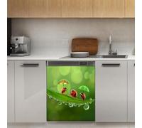 Mexpekil Funny Ladybugs Dishwasher Magnet Cover 21x26Inch Decorative Dish Washer Sticker for Front Door Waterproof Kitchen Appliance Panel Magnetic Decal