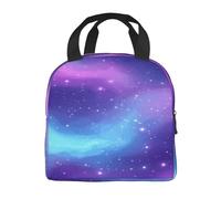 Mexpekil Galaxy Nebula Lunch Bag Space Star Insulated Thermal Cooler Lunch Box Tote