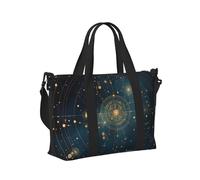 Mexpekil Galaxy Space Planet Travel Duffel Bag Waterproof Sports Gym Bag Large Weekend Overnight Bags for Women Men Foldable Carry On Luggage Tote Bag for Flight