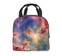 Mexpekil Galaxy Universe Nebula Cloud Lunch Bag Insulated Thermal Cooler Lunch Tote