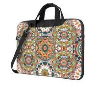 Mexpekil Geometric Mandala Laptop Bag for Women Men 13 Inch Portable Laptop Case Sleeve with Shoulder Strap Computer Carrying Case Messenger Bags for Business Travel College