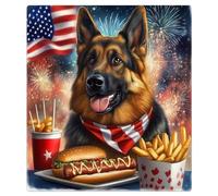 Mexpekil German Shepherd Food Dishwasher Magnet Cover 21x26Inch Decorative Dish Washer Sticker for Front Door Waterproof Kitchen Appliance Panel Magnetic Decal