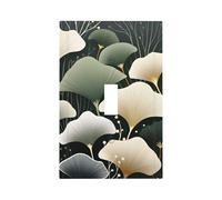 Mexpekil Ginkgo Leaf Light Switch Cover 1 Gang Single Toggle Outlet Cover Decorative Wall Plate for Home Office