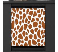 Mexpekil Giraffe Skin Pattern Dishwasher Magnet Cover 23x26Inch Decorative Dish Washer Sticker for Front Door Waterproof Kitchen Appliance Panel Magnetic Decal