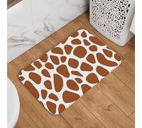 Mexpekil Giraffe Skin Pattern Door Mat 40 x 60cm Non Slip Doormat Washable Welcome Mat Rug Absorbent Kitchen Mats Floor Mats Home Decor for Indoor Outdoor