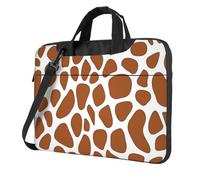 Mexpekil Giraffe Skin Pattern Laptop Bag for Women Men 14 Inch Portable Laptop Case Sleeve with Shoulder Strap Computer Carrying Case Messenger Bags for Business Travel College