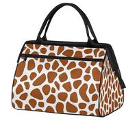 Mexpekil Giraffe Skin Pattern Travel Duffel Bag Waterproof Gym Bag Carry On Weekend Overnight Bags Large Hand Luggage Tote Bags for Women Men Kids