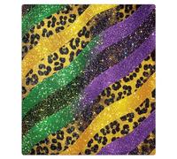 Mexpekil Glitter With Leopard Print Dishwasher Magnet Cover 21x26Inch Decorative Dish Washer Sticker for Front Door Waterproof Kitchen Appliance Panel Magnetic Decal