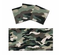 Mexpekil Green Grey Black Camo Print 3 pcs Magnetic Fluorescent Light Covers for Ceiling Lights 2x4 FT Lamp Shade Cover