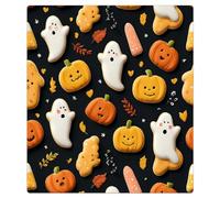 Mexpekil Halloween Cookies Ghosts Pumpkins Dishwasher Magnet Cover 21x26Inch Decorative Dish Washer Sticker for Front Door Waterproof Kitchen Appliance Panel Magnetic Decal