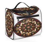 Mexpekil Hanging Travel Toiletry Bag with 11 Compartments, Enchanted Stars Water-Resistant Makeup Cosmetic Bag Travel Organizer for Accessories Shampoo Full-Size Container Toiletries