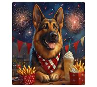 Mexpekil Happy German Shepherd Dishwasher Magnet Cover 21x26Inch Decorative Dish Washer Sticker for Front Door Waterproof Kitchen Appliance Panel Magnetic Decal