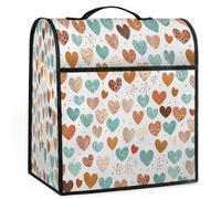 Mexpekil Hearts Stand Mixer Cover 5-8 Quart Kitchen Appliance Dust Covers with Top Handle and Pockets Universal Kitchen Applian Decor Protector Accessories