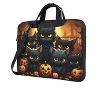 Mexpekil Horrible Cats Laptop Bag for Women Men 13 Inch Portable Laptop Case Sleeve with Shoulder Strap Computer Carrying Case Messenger Bags for Business Travel College