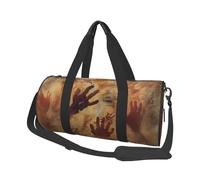 Mexpekil Horrible Hands Foldable Gym Bag Carry On Travel Duffle Bags Waterproof Woman Men Hand Luggage Bag Large Weekend Overnight Bags for Sports Dance with Removable Strap