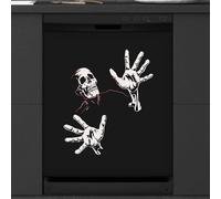 Mexpekil Human Skeleton Dishwasher Magnet Cover 21x26Inch Decorative Dish Washer Sticker for Front Door Waterproof Kitchen Appliance Panel Magnetic Decal