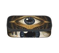 Mexpekil Indian Ethnic Eye Art Pencil Case for Girls Boys Pencil Bag Stationery Organiser with Compartments School Supply Bag for Students Office