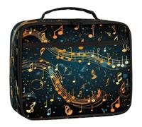 Mexpekil Kids Lunch Bag Abstract Music Notes Fantasy Galaxy Lunch Box Bag for Boys Girls Reusable Insulated Bento Tote Bag for School Picnic Work