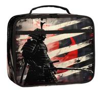Mexpekil Kids Lunch Bag Cool Japanese Samurai Lunch Box Bag for Boys Girls Reusable Insulated Bento Tote Bag for School Picnic Work