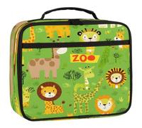 Mexpekil Kids Lunch Bag Cute Zoo Animals Lion Lunch Box Bag for Boys Girls Reusable Insulated Bento Tote Bag for School Picnic Work