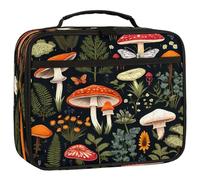 Mexpekil Kids Lunch Bag Forest Mushrooms Plants Lunch Box Bag for Boys Girls Reusable Insulated Bento Tote Bag for School Picnic Work