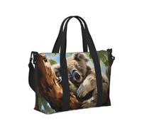 Mexpekil Koala Tree Branches Sleep Travel Duffel Bag Waterproof Sports Gym Bag Large Weekend Overnight Bags for Women Men Foldable Carry On Luggage Tote Bag for Flight