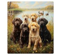 Mexpekil Labrador Retriever Dogs Dishwasher Magnet Cover 21x26Inch Decorative Dish Washer Sticker for Front Door Waterproof Kitchen Appliance Panel Magnetic Decal