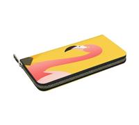 Mexpekil Ladies Purse PU Leather Wallet with Coin Pocket Zipper Handbag Simplicity Flamingo Purses for Women