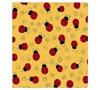 Mexpekil Ladybugs And Swirls Dishwasher Magnet Cover 21x26Inch Decorative Dish Washer Sticker for Front Door Waterproof Kitchen Appliance Panel Magnetic Decal
