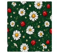 Mexpekil Ladybugs Daisy Dishwasher Magnet Cover 21x26Inch Decorative Dish Washer Sticker for Front Door Waterproof Kitchen Appliance Panel Magnetic Decal