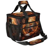 Mexpekil Large Cooler Bag Autumn Forest Fox 15L Insulated Lunch Bag Leakproof Soft Beach Cooler Tote with Strap for Picnic Camping Travel Fishing Hiking