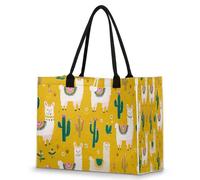 Mexpekil Large Utility Tote Bag for Women Foldable Beach Tote Bag Tropical Animal Camel Cactus Flower Travel Handbag for Work Shopping Gym Swimming Picnic