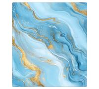 Mexpekil Llight Blu Gold Marble Dishwasher Magnet Cover 21x26Inch Decorative Dish Washer Sticker for Front Door Waterproof Kitchen Appliance Panel Magnetic Decal