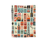 Mexpekil London Icons Blankets 150x125cm