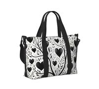 Mexpekil Love Heart Tree Travel Duffel Bag Waterproof Sports Gym Bag Large Weekend Overnight Bags for Women Men Foldable Carry On Luggage Tote Bag for Flight