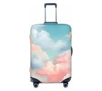 Mexpekil Luggage Cover Dust Proof Suitcase Cover Dreamy Gradient Faded Pastel Cloud Elastic Washable Stretch Suitcase Protector, Travel Suitcase Cover Fit 18-21 Inch Luggage