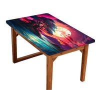 Mexpekil Magic Moon Night 4FT Rectangle Fitted Table Cover