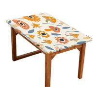 Mexpekil Magic Mushroom Eyes 4FT Rectangle Fitted Table Cover
