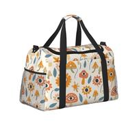 Mexpekil Magic Mushroom Eyes Duffel Bag Large Carry On Hand Luggage Bags Waterproof Weekender Bags Foldable Tote Bag for Travel Sports Gym Dance