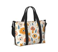 Mexpekil Magic Mushroom Eyes Travel Duffel Bag Waterproof Sports Gym Bag Large Weekend Overnight Bags for Women Men Foldable Carry On Luggage Tote Bag for Flight