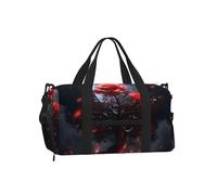 Mexpekil Magic Rose Tree Moon Gym Bag with Shoe Compartment Waterproof Duffel Bag Large Overnight Weekend Bags Travel Holdall for Women Men Teens